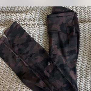 Lululemon Athletica Camouflage wunder train high rise w pockets 4